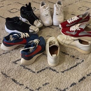 Trendy Sneaker Collection in Red, Blue, and White Spoiled Son Collection
